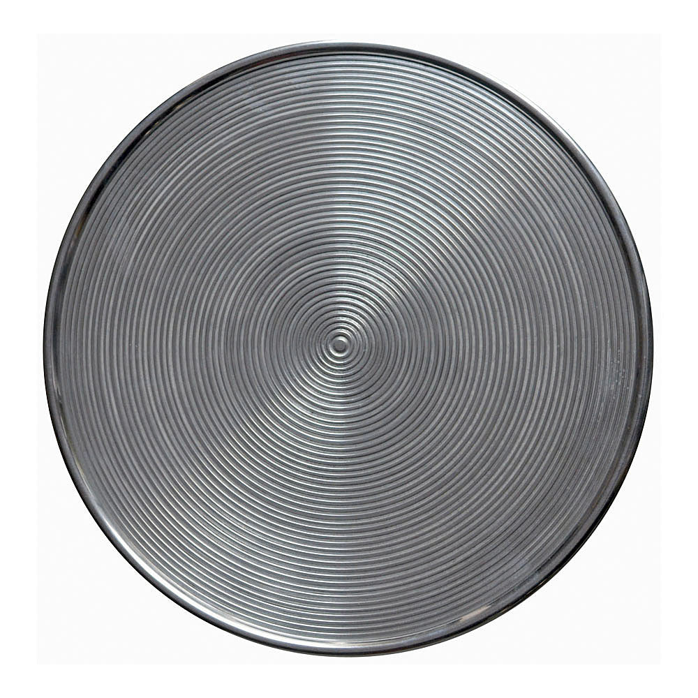 HomeRoots 20" Metal Round End Table in Silver Finish