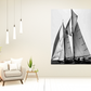 HomeRoots 20" Sailboat in Action Giclee Wrap Canvas Wall Art