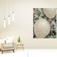 HomeRoots 20" Sand Dollar and Seaglass Giclee Wrap Canvas Wall Art
