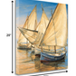 HomeRoots 20" Series of Boats with Lateen Sails Giclee Wrap Canvas Wall Art