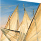 HomeRoots 20" Series of Boats with Lateen Sails Giclee Wrap Canvas Wall Art