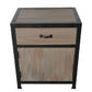 HomeRoots 20" Solid Wood End Table With Drawer in Brown Finish