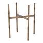 HomeRoots 20" Solid Wood Round End Table in Brown Finish