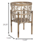 HomeRoots 20" Solid Wood Round End Table in Brown Finish