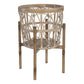 HomeRoots 20" Solid Wood Round End Table in Brown Finish