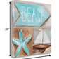 HomeRoots 20" Starfish Sailboat and Beach Sign Giclee Wrap Canvas Wall Art