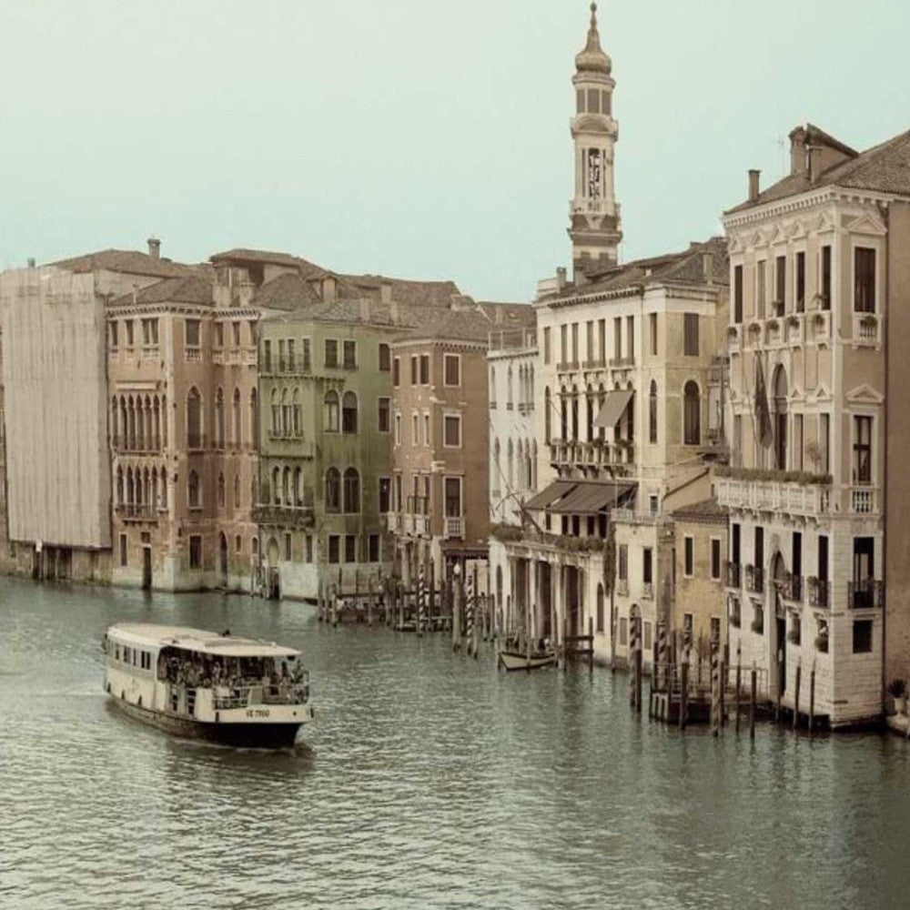 HomeRoots 20" Venetian Grand Canals with GondolaGiclee Wrap Canvas Wall Art.