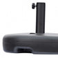 HomeRoots 20 X 13 X 5 Black Water Injection Umbrella Base