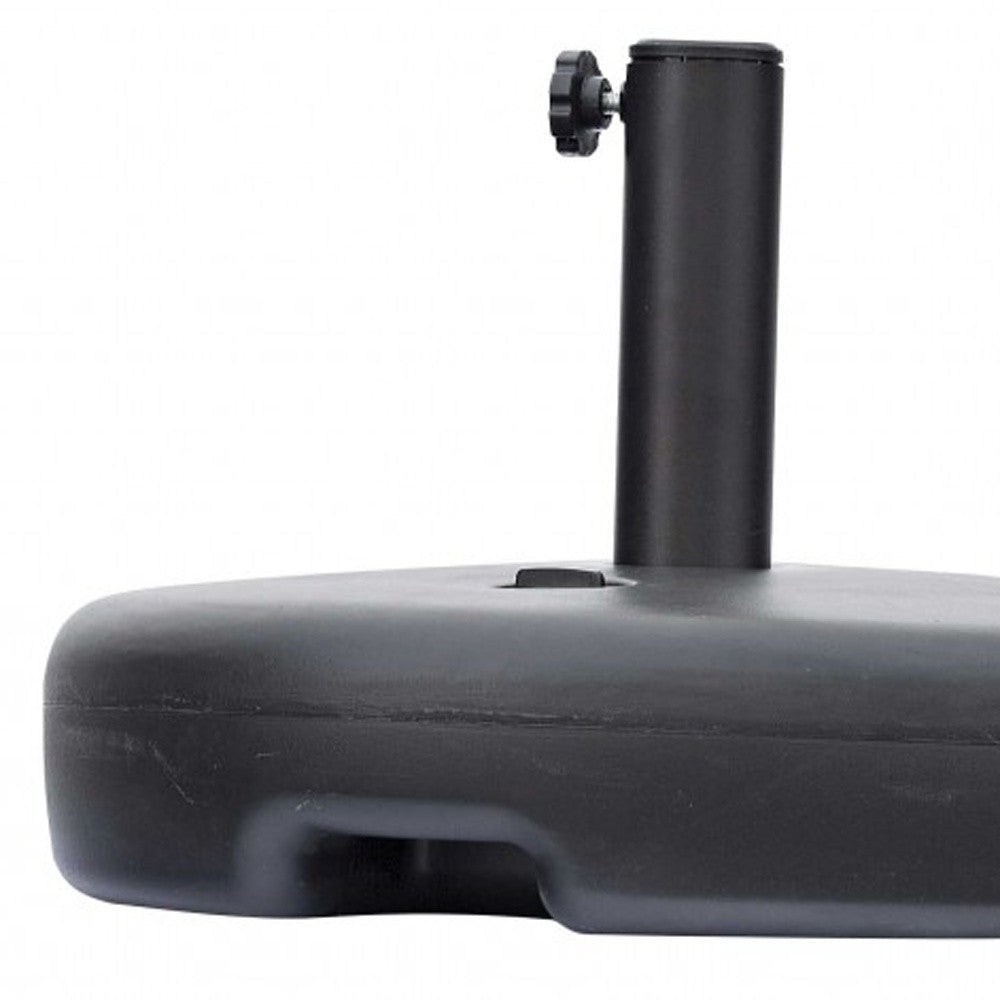 HomeRoots 20 X 13 X 5 Black Water Injection Umbrella Base