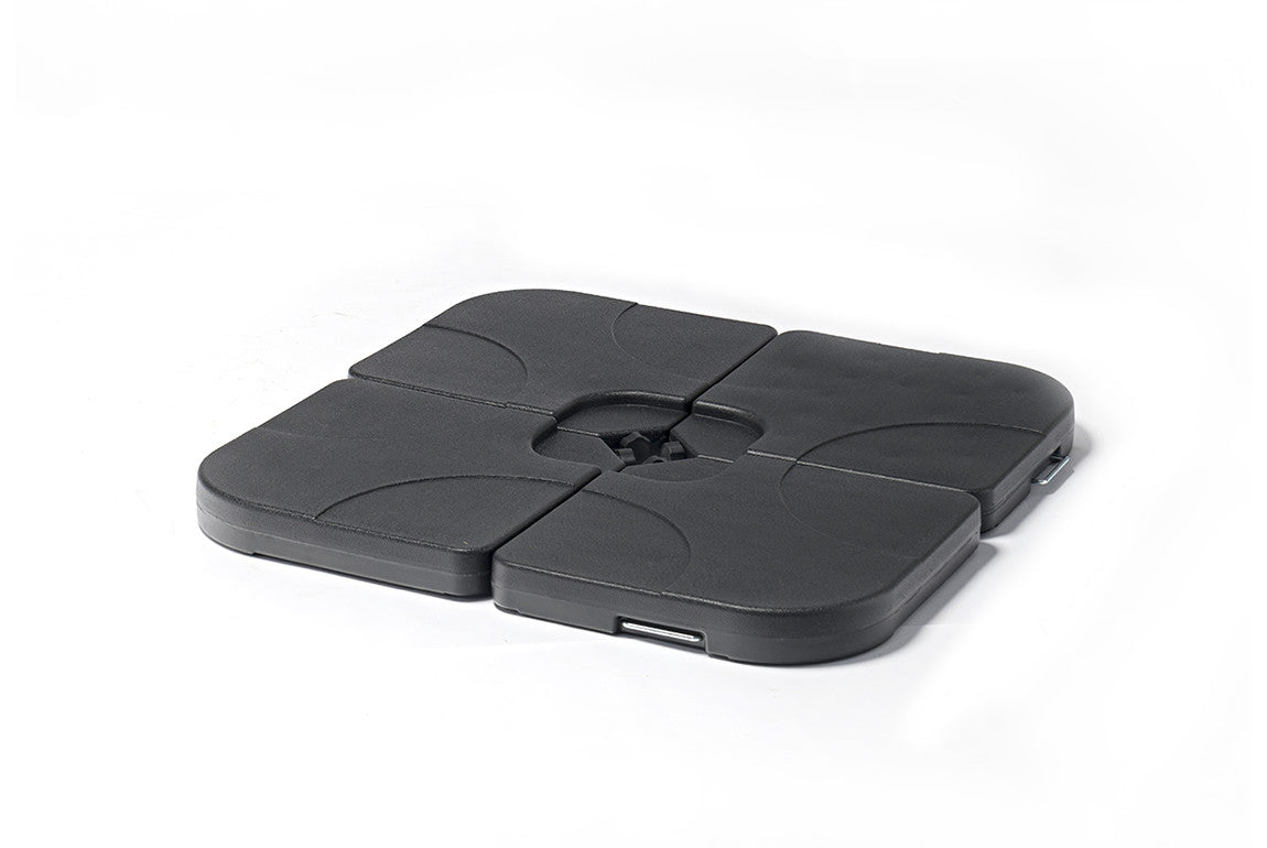 HomeRoots 20" x 20" Black Water Injection Umbrella Base