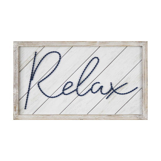 HomeRoots 20 x 12 Relax Framed Wall Art