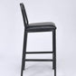 HomeRoots 20" x 19" x 41" Black And Antique Black Bar Chair in Set of Two