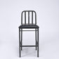 HomeRoots 20" x 19" x 41" Black And Antique Black Bar Chair in Set of Two