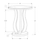 HomeRoots 20" x 20" x 24" Silver End Table With Mirror Top