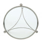 HomeRoots 20" x 20" x 24" Stainless Steel Clear Acrylic And Glass End Table