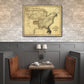 HomeRoots 20" x 24" Eagle Map of America c1833 Vintage Poster Wall Art
