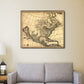HomeRoots 20" x 24" Map of North America c1685 Vintage Poster Wall Art