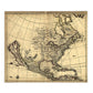 HomeRoots 20" x 24" Map of North America c1685 Vintage Poster Wall Art