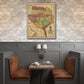 HomeRoots 20" x 24" Texas and Surroundings c1837 Vintage Map Poster Wall Art