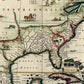 HomeRoots 20" x 24" Vintage 1652 Map of Early North America Wall Art