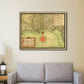 HomeRoots 20" x 24" c1747 Map of the Gulf Coast Vintage Poster Wall Art