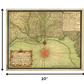 HomeRoots 20" x 24" c1747 Map of the Gulf Coast Vintage Poster Wall Art