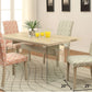 HomeRoots 20' x 25' x 39' 2-Piece Green And Light Oak Side Chair