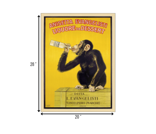 HomeRoots 20" x 28" Anisetta Evangelisti Italian Liquor Wall Art Print