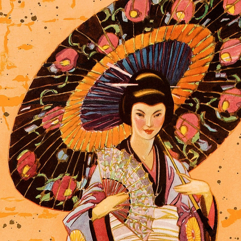 HomeRoots 20" x 28" Asia via Honolulu Vintage Travel Wall Art
