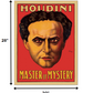 HomeRoots 20" x 28" Houdini Master of Mystery Vintage Magic Poster Wall Art