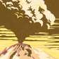 HomeRoots 20" x 28" Lassen Volcanic National Park Vintage Travel Poster Wall Art