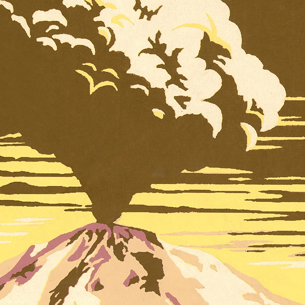HomeRoots 20" x 28" Lassen Volcanic National Park Vintage Travel Poster Wall Art