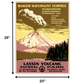 HomeRoots 20" x 28" Lassen Volcanic National Park Vintage Travel Poster Wall Art