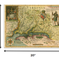 HomeRoots 20" x 28" Map of Virginia c1627 Vintage Poster Wall Art