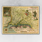 HomeRoots 20" x 28" Map of Virginia c1627 Vintage Poster Wall Art