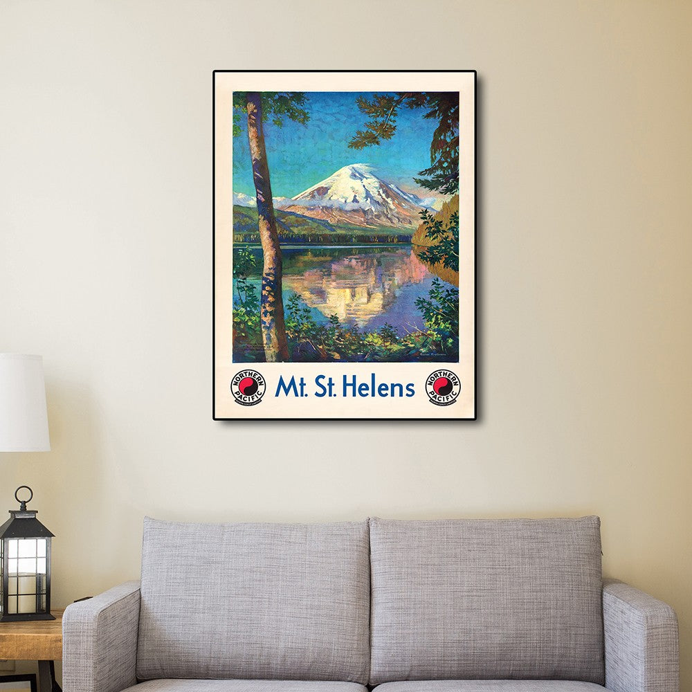 HomeRoots 20" x 28" Mt. St. Helens c1920s Vintage Travel Poster Wall Art