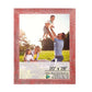 HomeRoots 20" x 28" Rustic Farmhouse Red Wood Frame