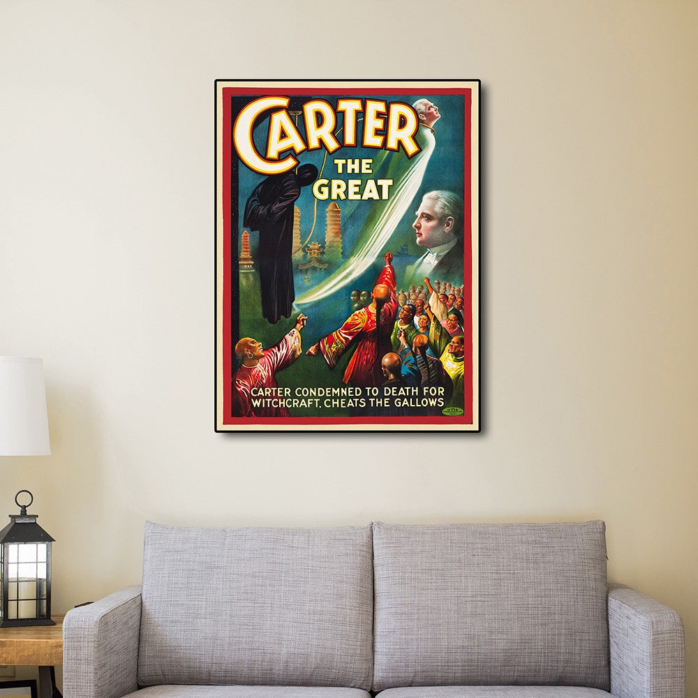 HomeRoots 20" x 28" Vintage 1926 Carter Witchcraft Magic Poster Wall Art