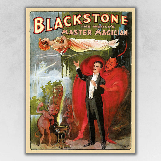 HomeRoots 20" x 28" Vintage 1934 Blackstone Magic Wall Art