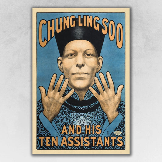 HomeRoots 20" x 30" Chung Ling Soo Vintage Magic Poster Wall Art