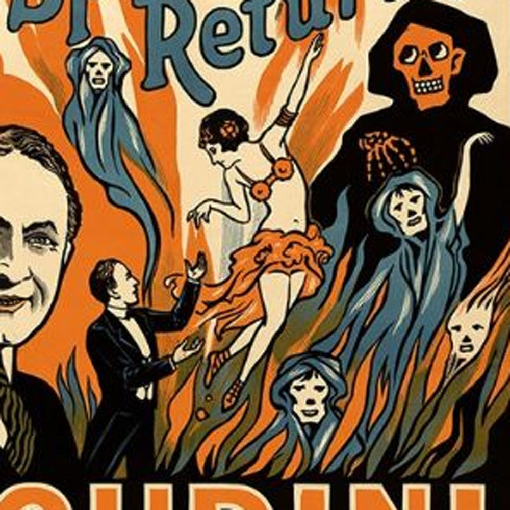 HomeRoots 20" x 30" Houdini Spirits Vintage Magic Poster Wall Art