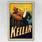 HomeRoots 20" x 30" Kellar Drinks with the Devil Vintage Magic Poster Wall Art