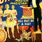 HomeRoots 20" x 30" Thurston Out of a Hat Vintage Magic Poster Wall Art