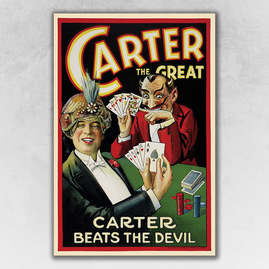 HomeRoots 20" x 30" Vintage 1922 Carter Vintage Magic Poster Wall Art