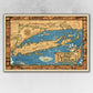 HomeRoots 20" x 30" Vintage 1933 Map of Long Island Wall Art