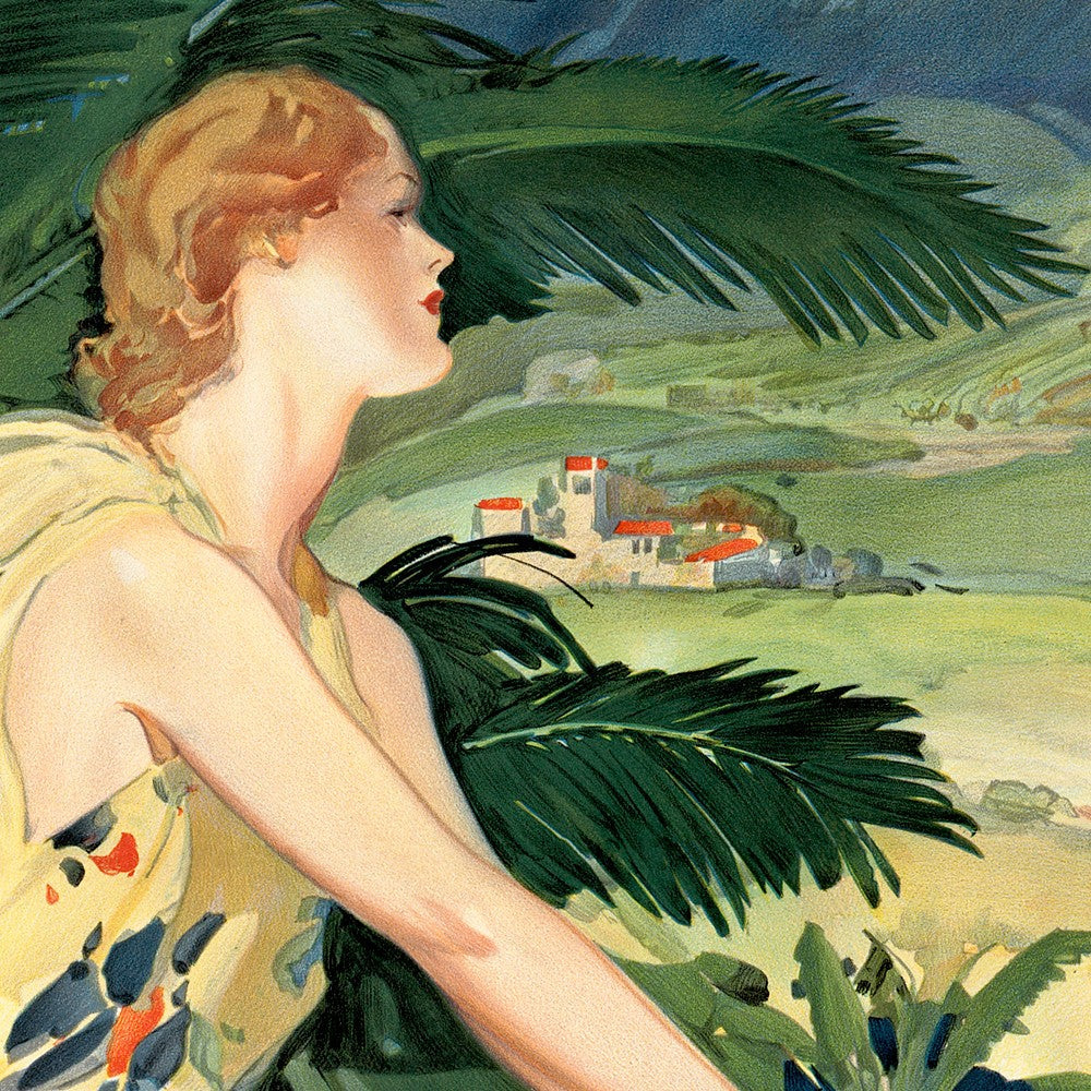 HomeRoots 20" x 30" Vintage 1934 California Travel Poster Wall Art