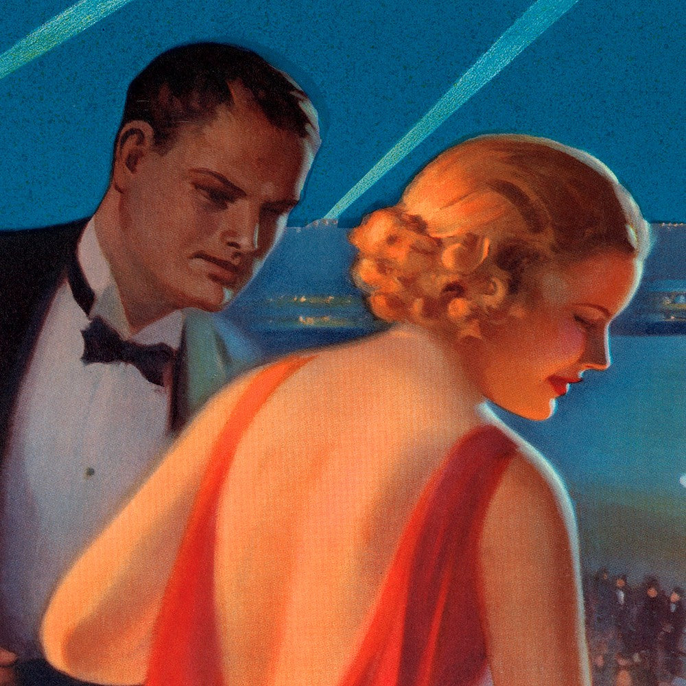 HomeRoots 20" x 30" Vintage 1935 Atlantic City Travel Poster Wall Art