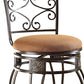 HomeRoots 20.75' x 17' x 46' 2-Piece Metal Swivel Bar Chair
