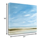 HomeRoots 21" Empty Beach on a Bright Sunny Day Giclee Wrap Canvas Wall Art
