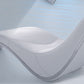 HomeRoots 21" Faux Leather Leisure Lounge With Metal Frame in White Finish